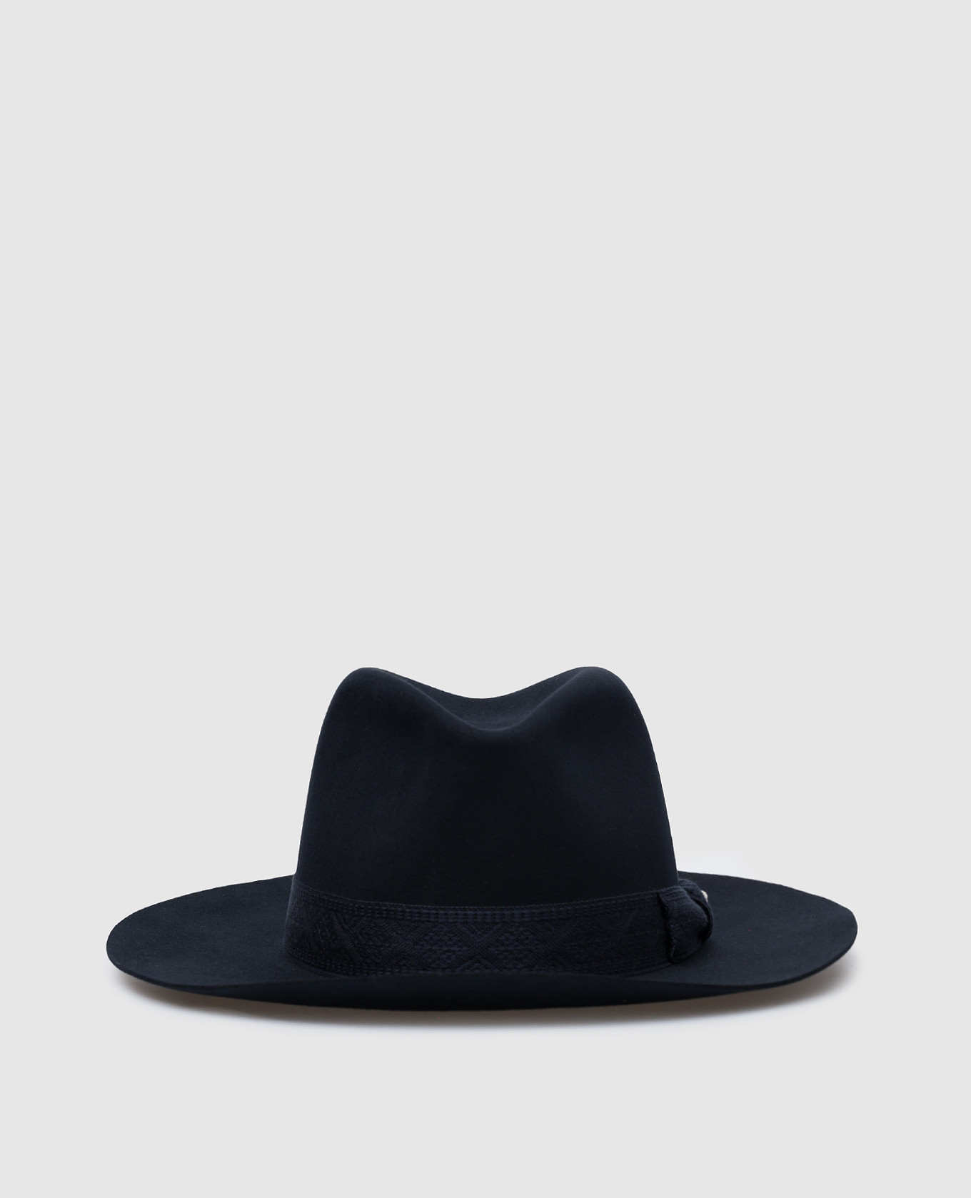 Синяя шляпа из войлока бобра