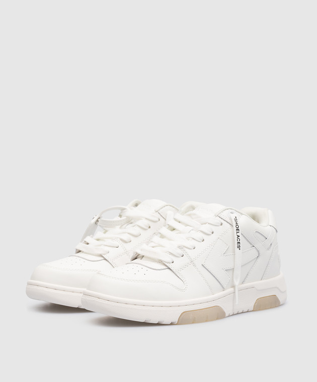 Off-White Out Of Office white leather sneakers with logo OWIA259C99LEA003 image 2