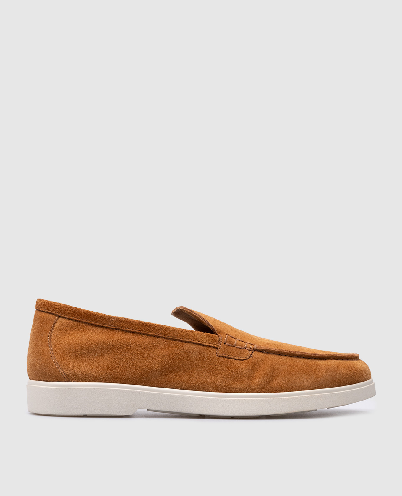 SAVILLE brown suede loafers