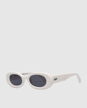 Off-White Белые очки Amalfi с логотипом OERI087F23PLA001