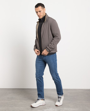 Loro Piana Сині джинси з патчем логотипу FAM2621
