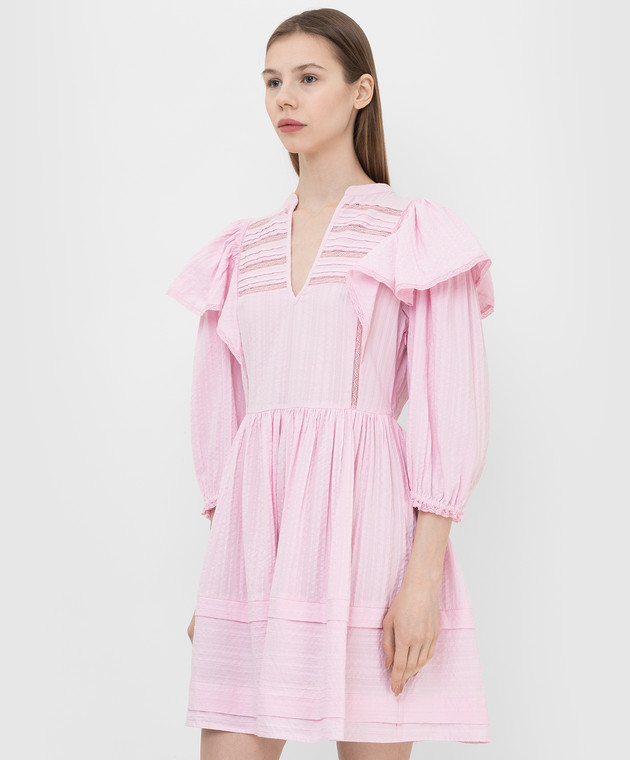 Twin Set Рожеве плаття з мереживом 221TP2280 зображення 3