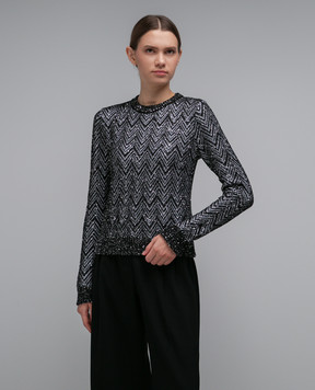 Missoni Черный джемпер в узор с пайетками DS23WN01BK025E