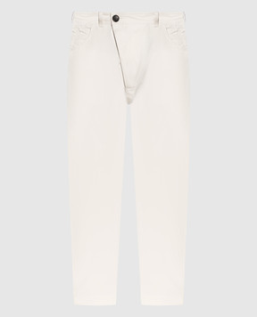 Jan Jan Van Essche Білі штани #70 з коноплею TROUSERS70