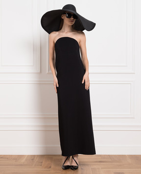 Max Mara Sportmax Черное платье макси Noli NOLI