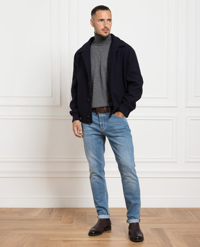Brunello Cucinelli Серый гольф из шерсти и кашемира M2400103
