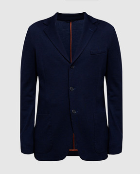 Enrico Mandelli Темно-синий пиджак A4T5214718