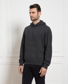 ISAIA Серые худи из кашемира MG8181YP010