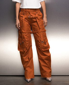 Off-White Помаранчеві штани-карго OWCF019F23FAB001