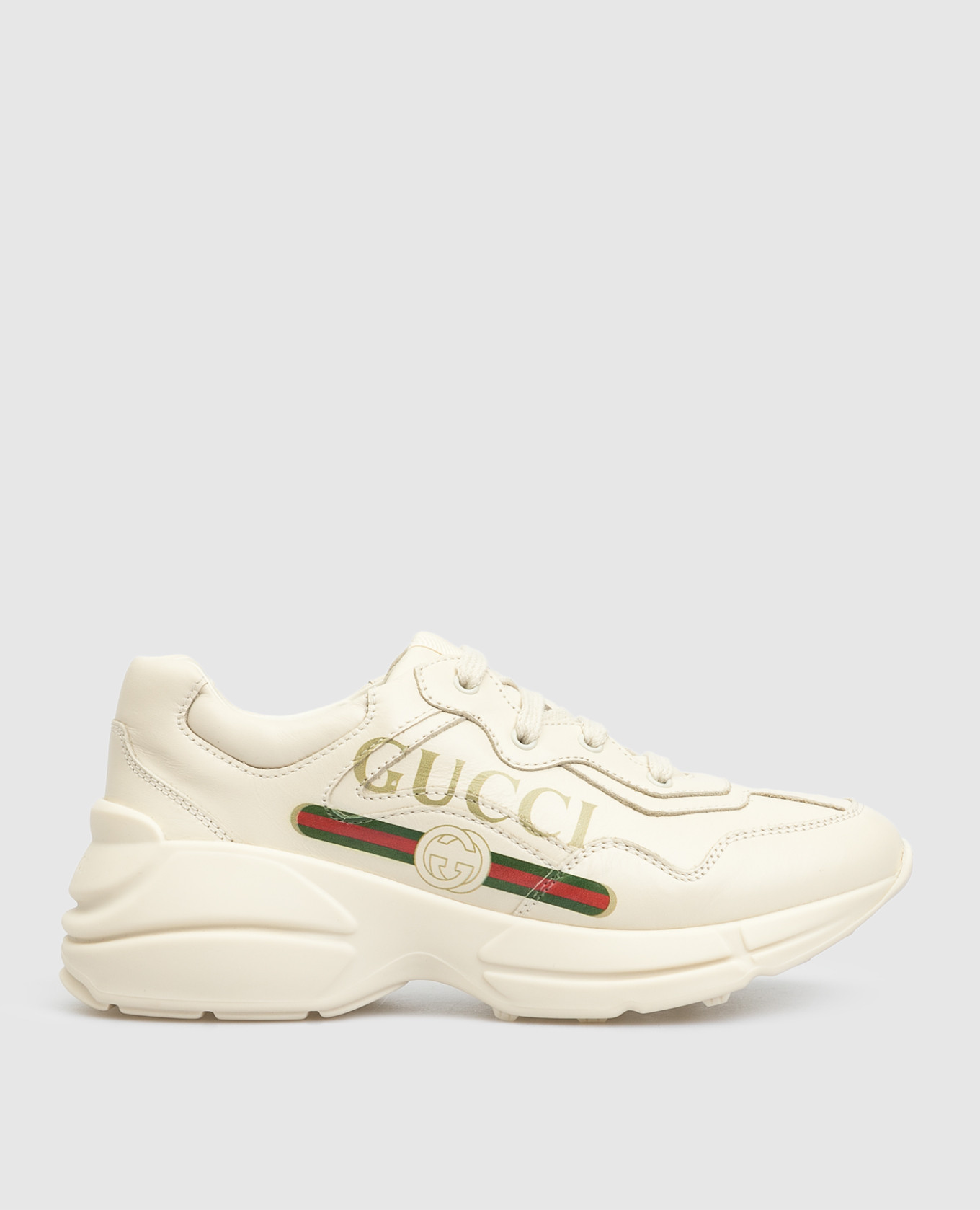 Gucci - Дитячі світло-бежеві шкіряні кросівки 585089 купити в Symbol