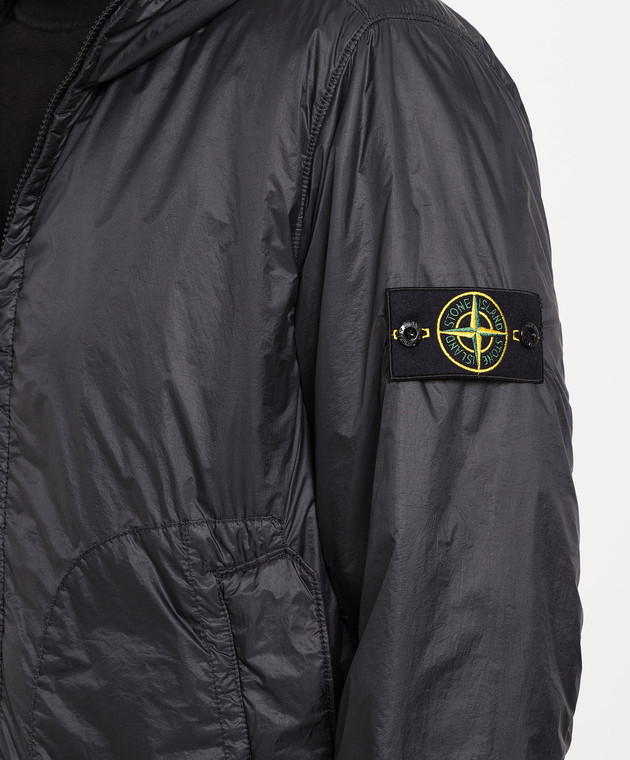 Stone Island Черная куртка с логотипом патча 781542025 изображение 5