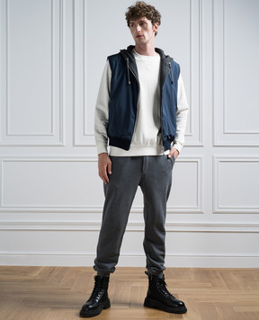 Cashmere&Whiskey Синий двухсторонний жилет GM0061340437