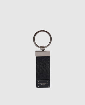 Dolce&Gabbana Black leather key rin