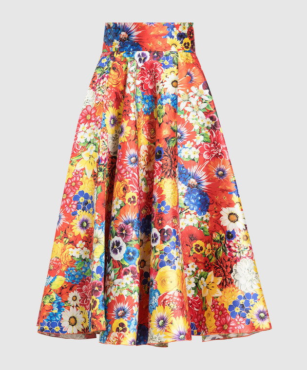Dolce&Gabbana Garden print silk skirt F4BL8THS131