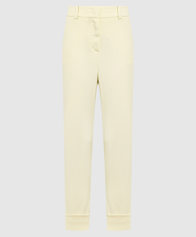 Peserico Жовті штани з ланцюжком моніль P0457106087