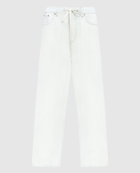 Maison Margiela MM6 Белые джинсы с логотип патч S52LA0228S30460