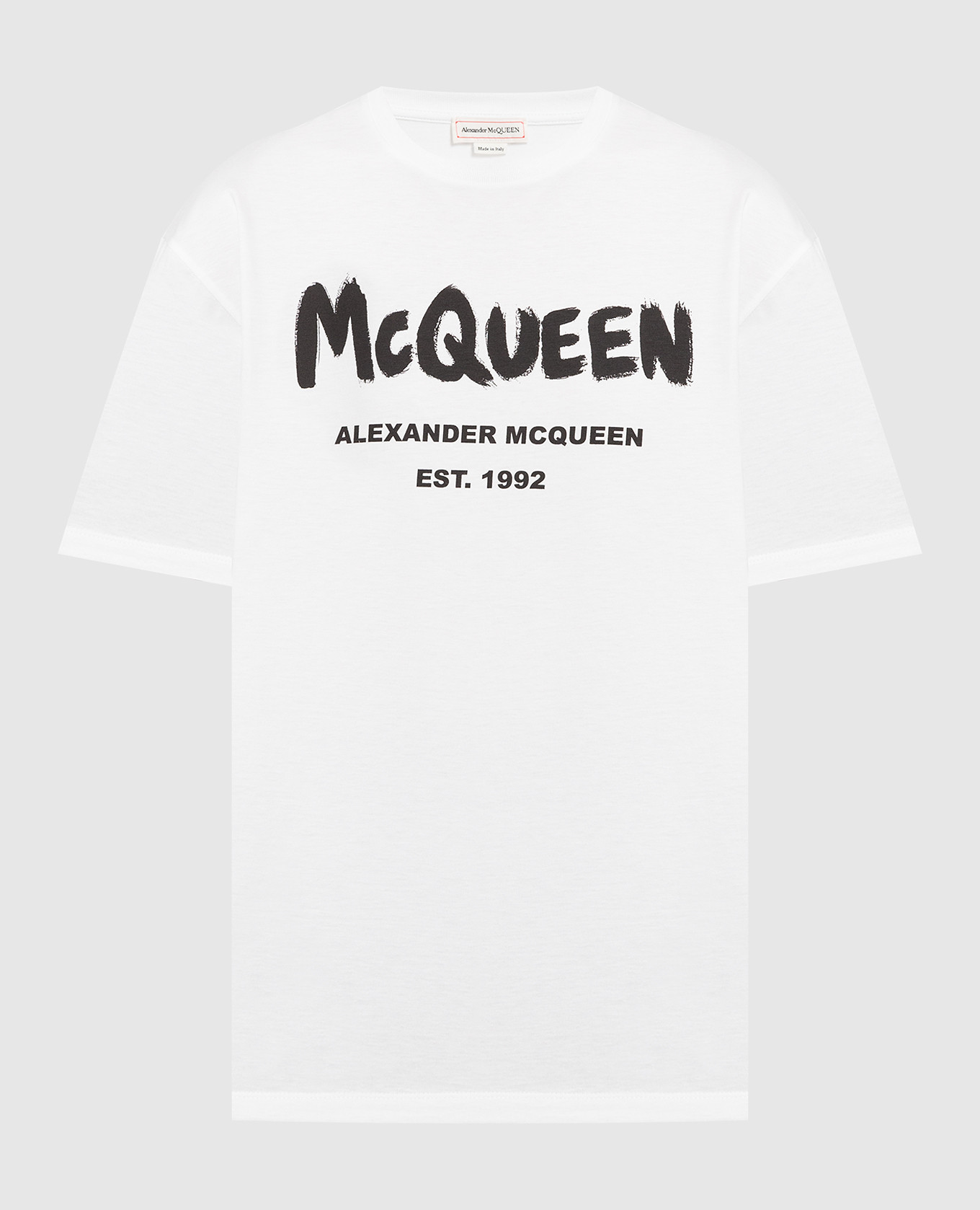 

Белая футболка с принтом Mcqueen Graffiti, Белый, Футболки