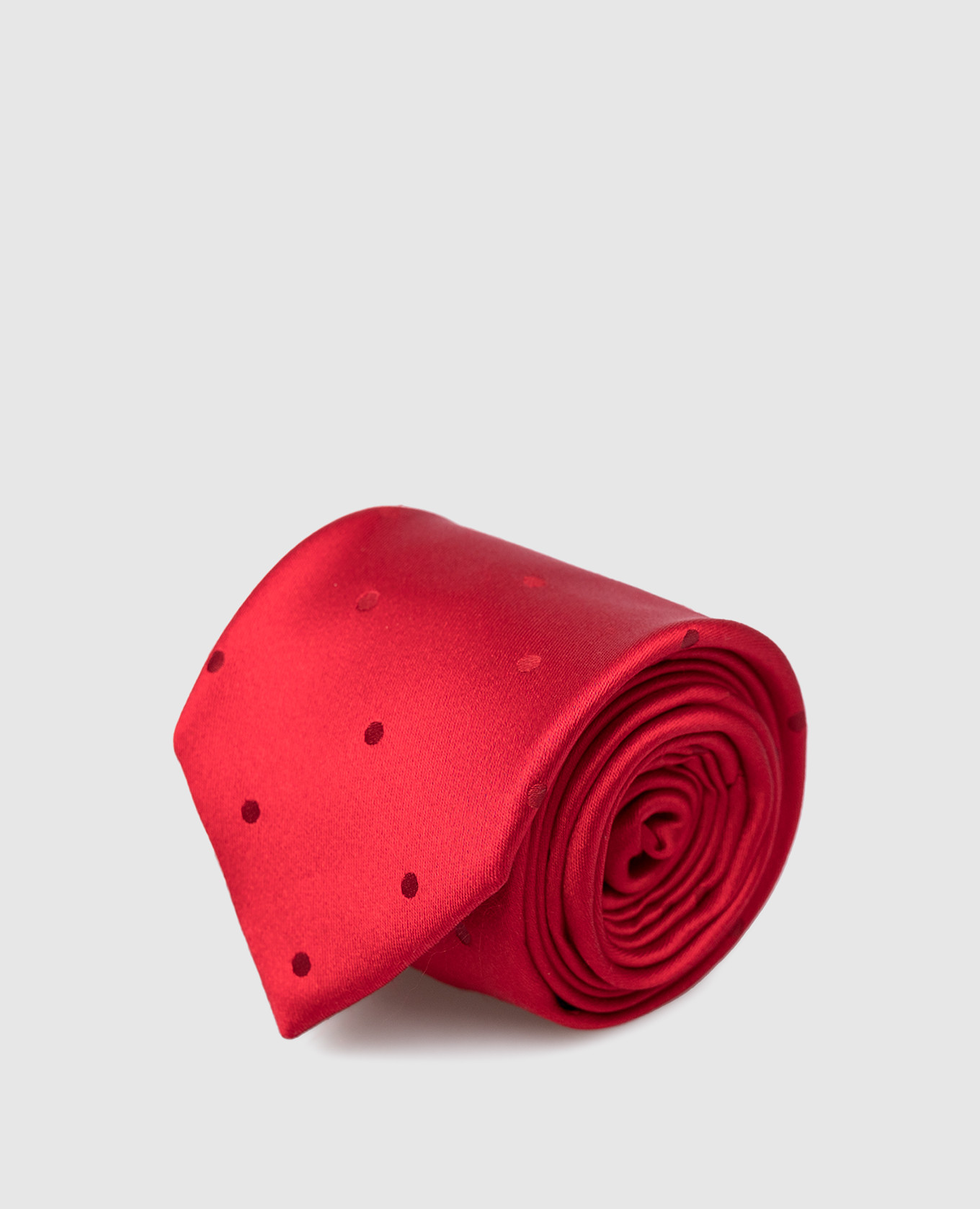 Children's red silk tie