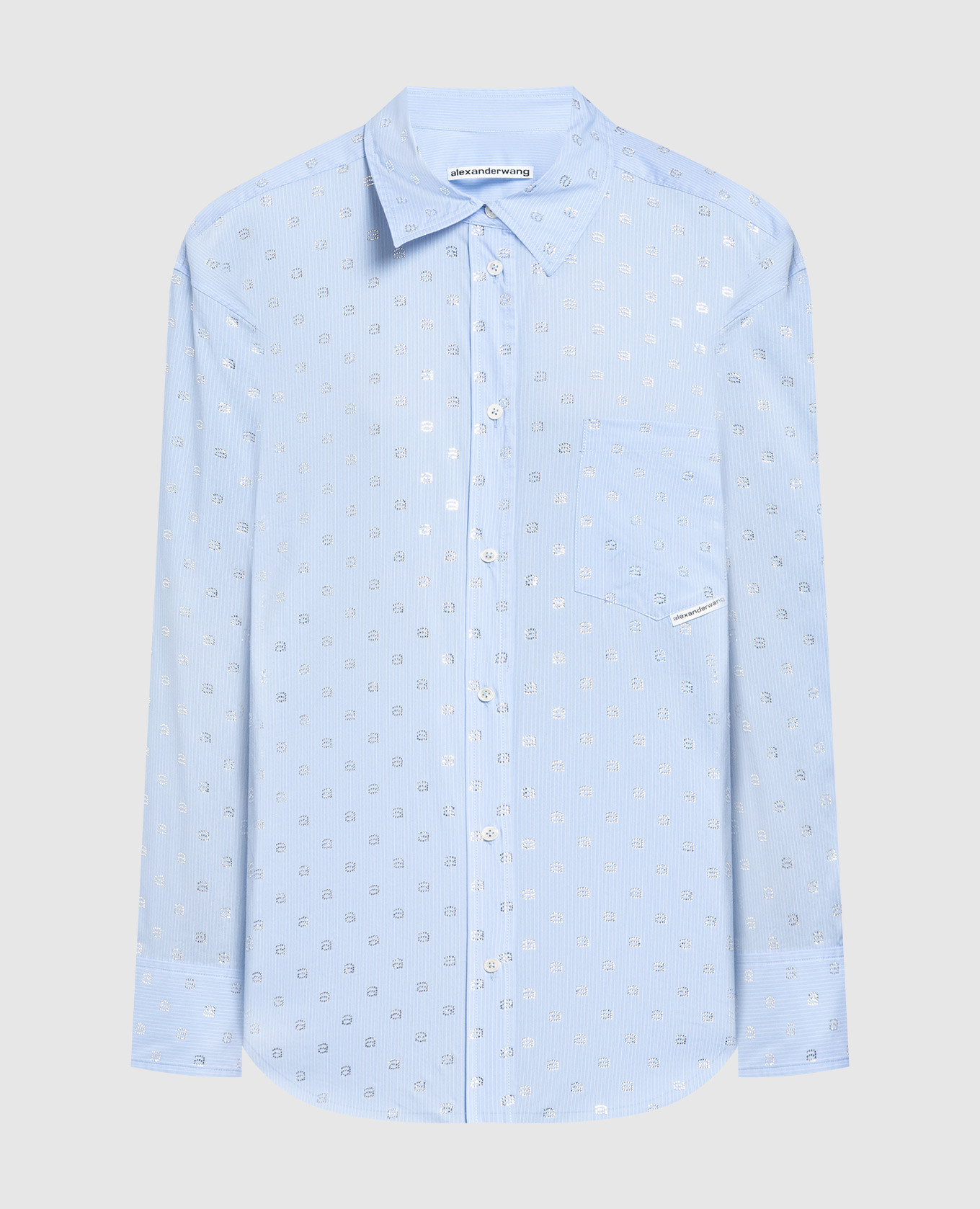 

Голубая рубашка с кристаллами, Голубой, Рубашки