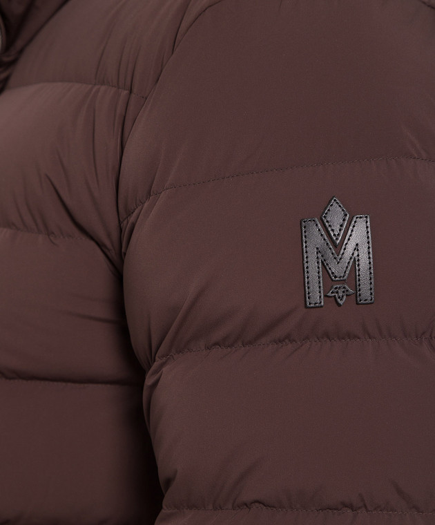 Mackage Коричневий пуховик Ruben з нашивкою логотипу RUBEN зображення 5