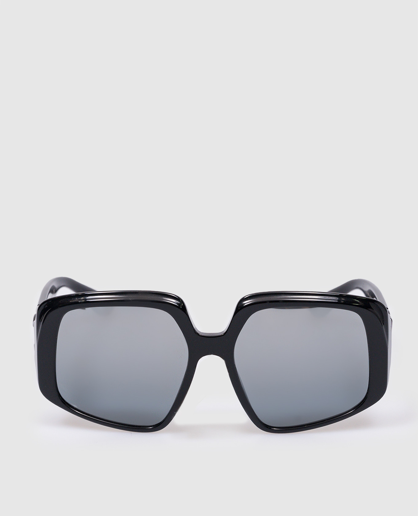 

Черные зеркальные очки с цепочкой, Черный, Очки