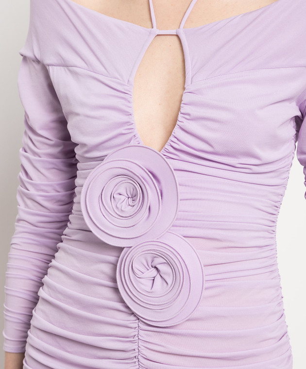 Magda Butrym Purple mini dress with appliqué 212523 image 5