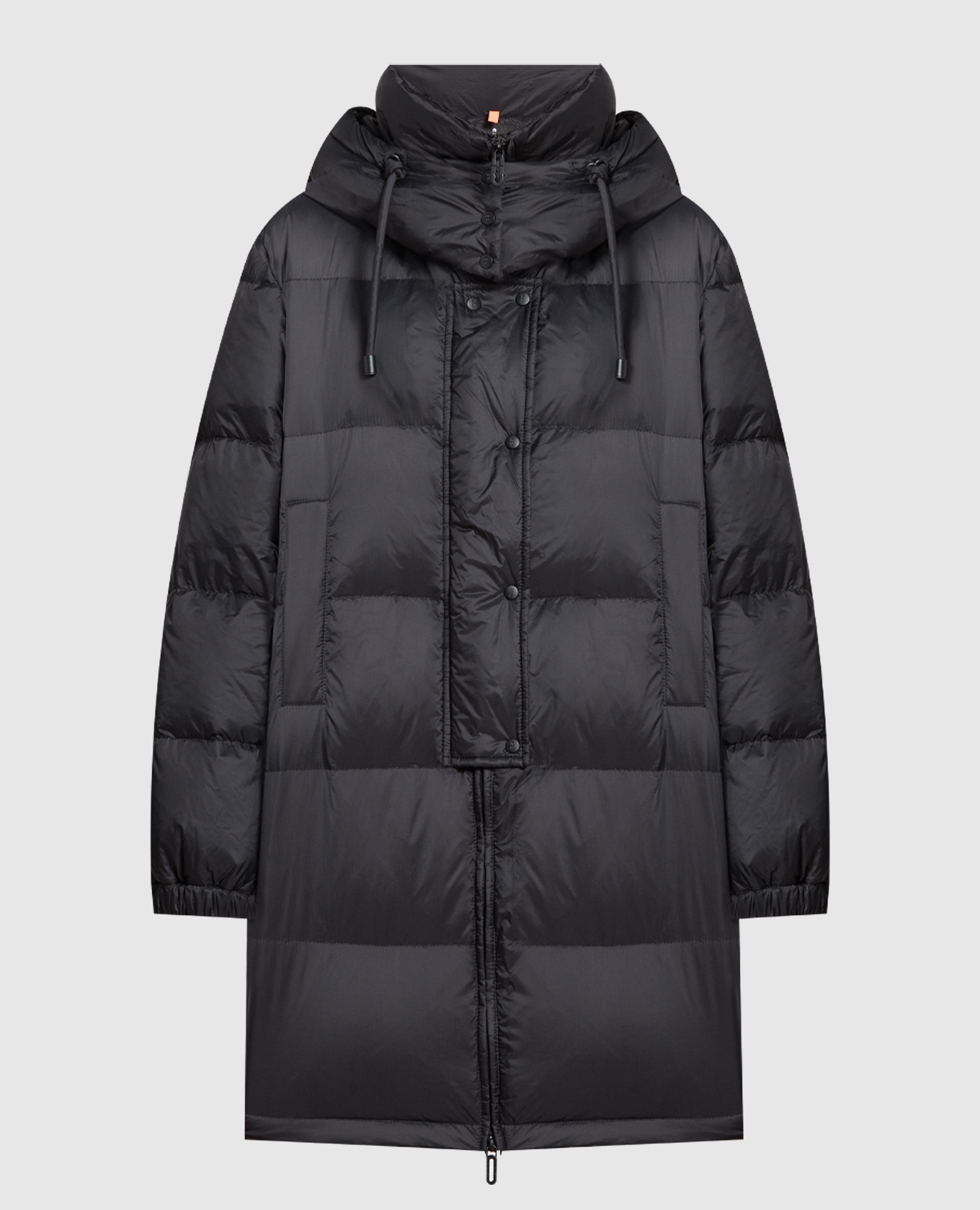 Black down jacket with logo