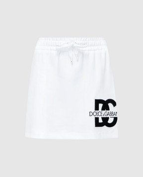 Dolce&Gabbana Белая юбка с логотипом F4CSKZGDB7B