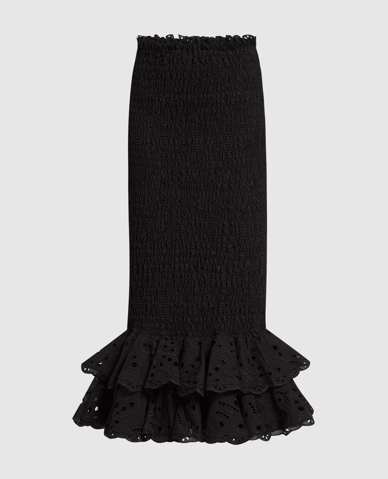 Черная юбка Liliana с вышивкой бродери