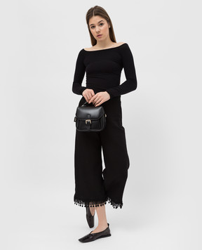 Max Mara Льняні штани Fiaba з бахромою FIABA