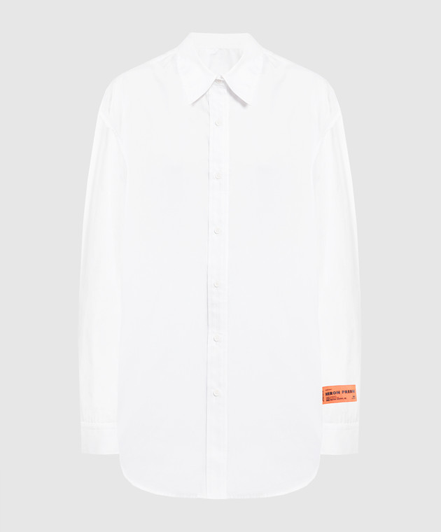 Heron Preston White LS shirt with open back HWGE002S23FAB002