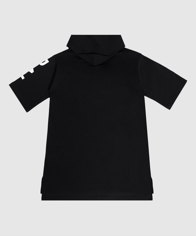 Balmain Children's black dress with logo BT1A51Z0082410 image 2