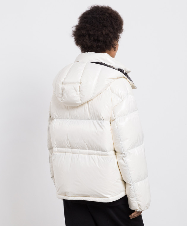 Moncler Белый пуховик Abbaye с логотипом 1A000395963V изображение 4