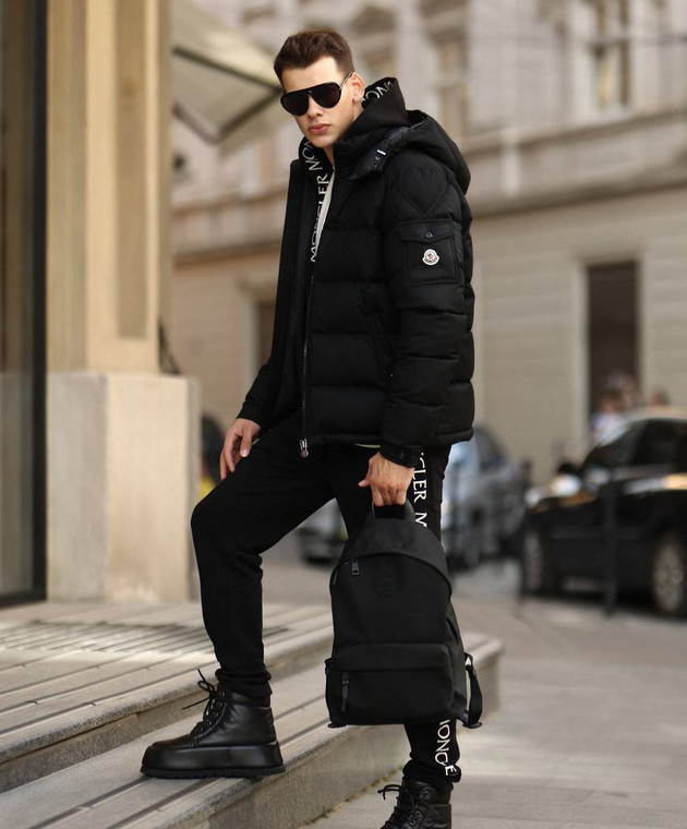 Moncler - Черный рюкзак Pierrick с логотипом 5A00007M2388 купить в