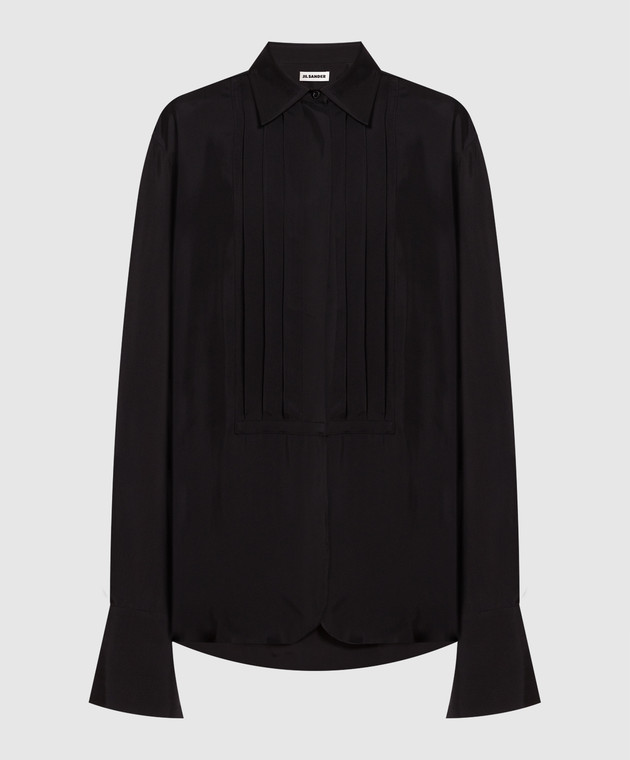 Jil Sander Black blouse with pleating J01DL0103J65052