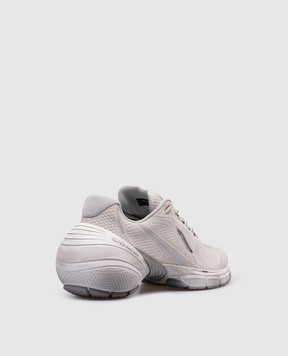 Givenchy Сірі замшеві кросівки TK-MX Runner з ефектом потертості BH008MH1M8