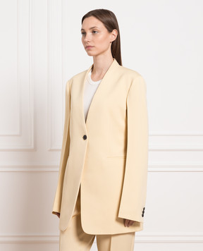 Jil Sander Жовтий жакет з вовни J04BN0001J40021