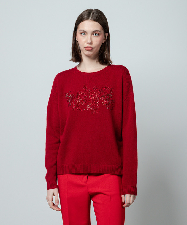 Nias Embroidered Wool & Cashmere Sweater