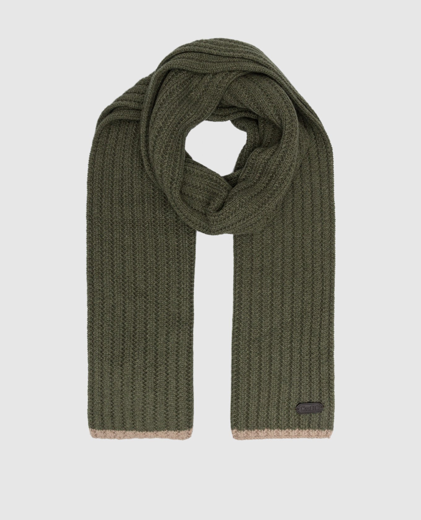 Зеленый шарф Hobart-cws из кашемира