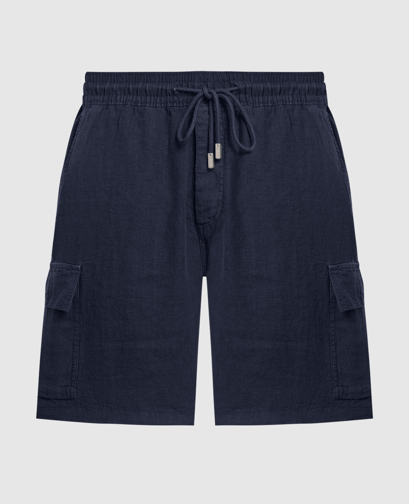Baie blue linen cargo shorts
