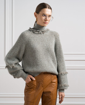 Twinset Зелений светр з люрексом 232TT3230