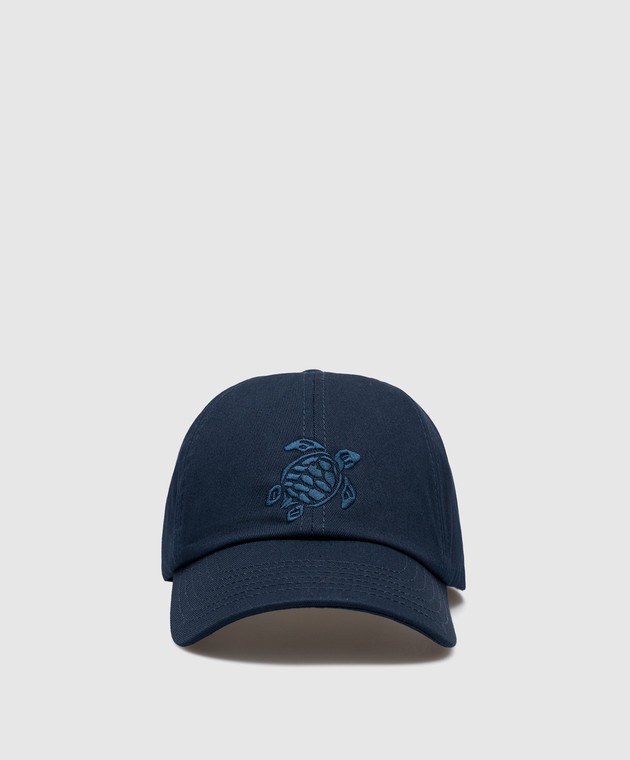 Vilebrequin Capsun blue cap with logo embroidery CSNU2401m