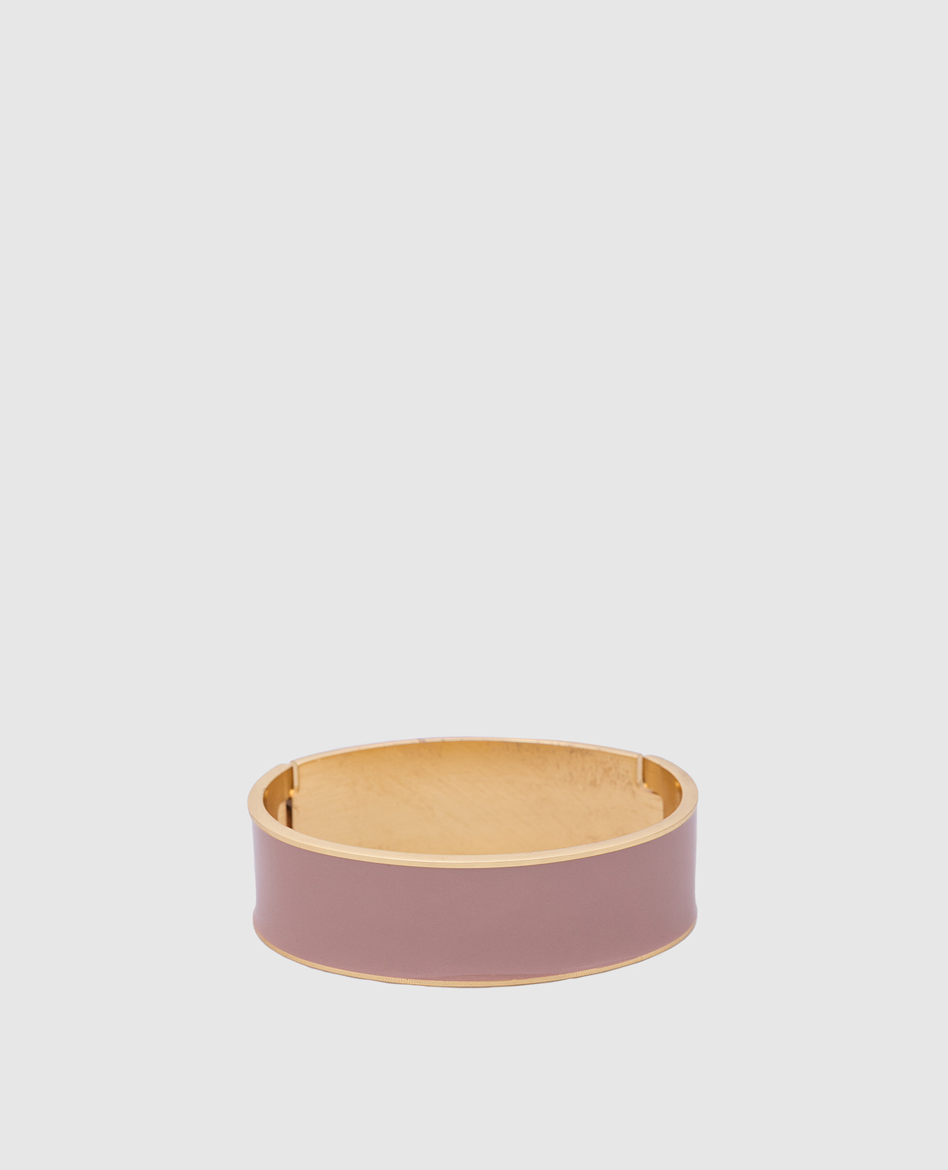 Brown bracelet with 24-karat gold plating