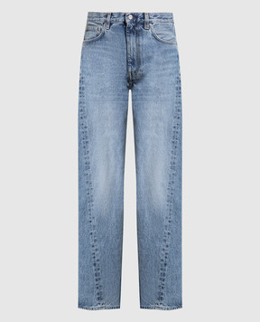 Toteme Блакитні джинси з ефектом потертості 222232741