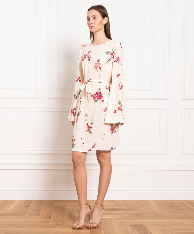 Twinset Beige dress with floral print 231TP2703 изображение 3