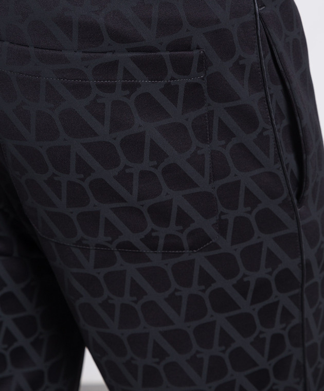 Valentino Black sweatpants with VLogo logo 3V3MD03N9KE image 5