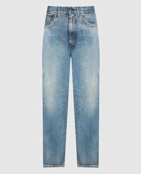 Maison Margiela Синие джинсы с эффектом потертости S29LA0094S30561