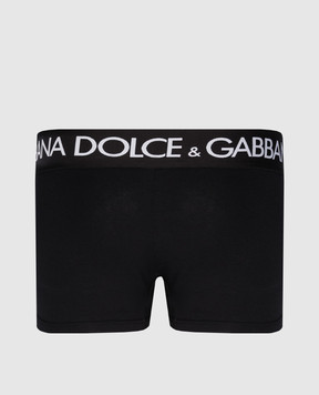 Dolce&Gabbana Набір чорних трусів з візерунком логотипа M9D70JONN97
