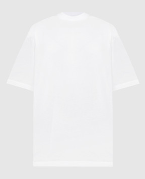 Balenciaga Біла футболка з принтом логотипа 764235TPVU4