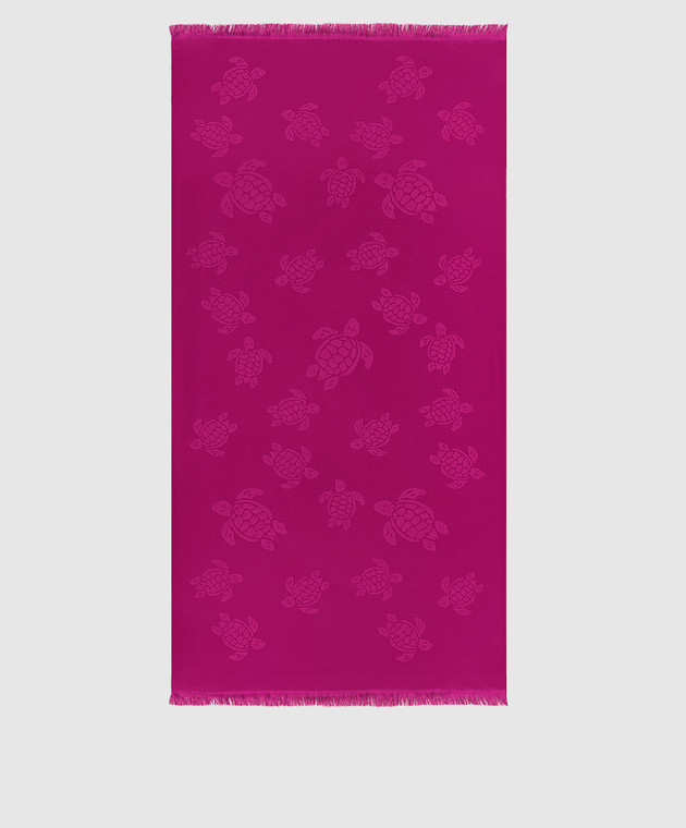 Vilebrequin Pink Santah towel in a pattern STHU1201w